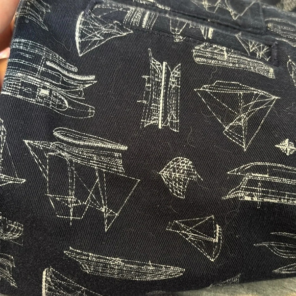 Lauren Ralph Lauren women’s blue ship blueprint shorts size 4P - Picture 8 of 8